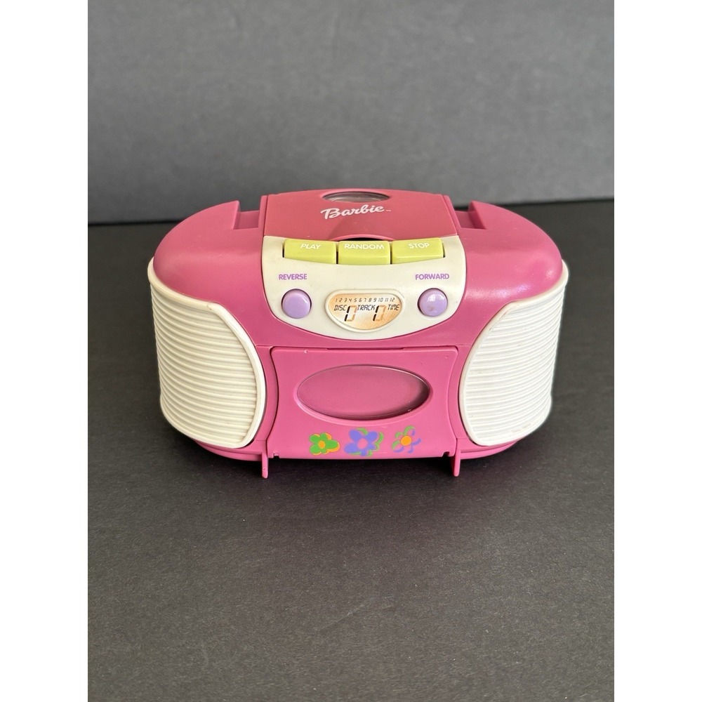 Vintage Mattel Barbie "DJ Barbie Mini Boombox" Toy Barbie Girl DJ Barbie Works